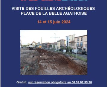 Visite du chantier de fouille Préventive de la Promenade